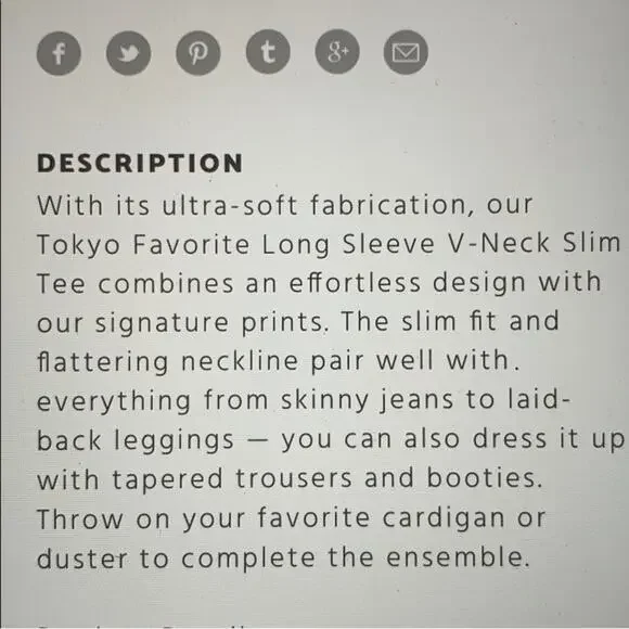 NWOT Johnny was Tokyo favorite bamboo long sleeve size S - Picture 7 of 9